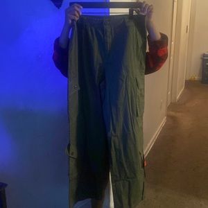 Comfortable baggy nice green pants